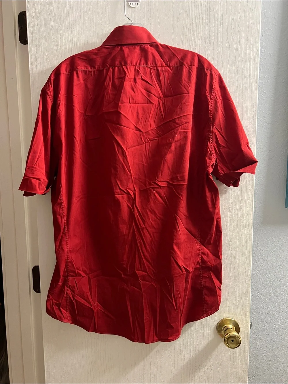 Gucci Men's Short-Sleeve Button-Down Shirt - Red